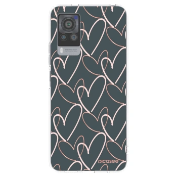 Picasee silikonski prozorni ovitek za Vivo X60 Pro 5G - Lots of love