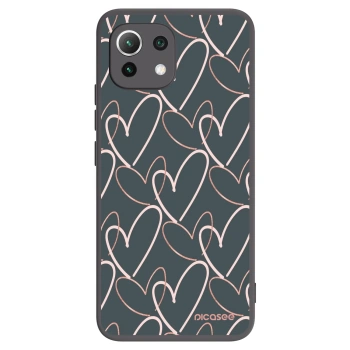 Picasee silikonski črni ovitek za Xiaomi 11 Lite 5G NE - Lots of love