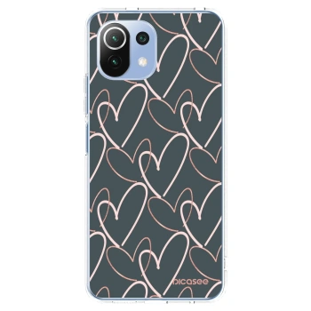 Picasee silikonski prozorni ovitek za Xiaomi 11 Lite 5G NE - Lots of love