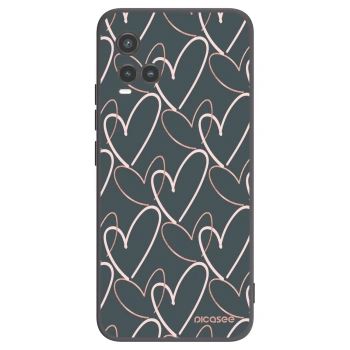 Picasee silikonski črni ovitek za Vivo Y33s - Lots of love