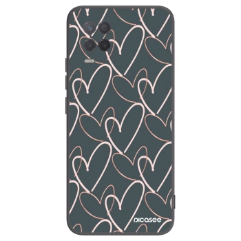 Picasee silikonski črni ovitek za Realme 8 5G - Lots of love