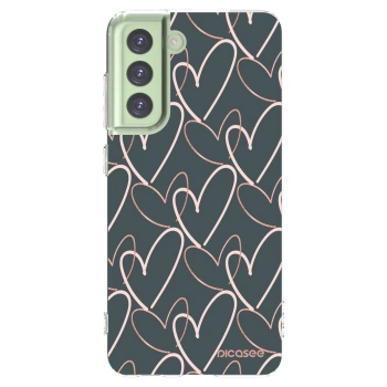 Picasee silikonski prozorni ovitek za Samsung Galaxy S21 FE 5G - Lots of love