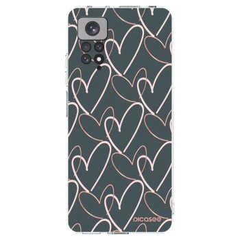 Picasee silikonski prozorni ovitek za Xiaomi Redmi Note 11 - Lots of love