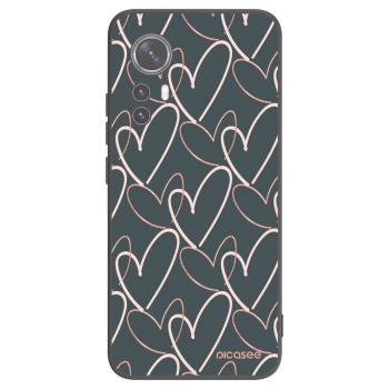 Picasee silikonski črni ovitek za Xiaomi 12 - Lots of love