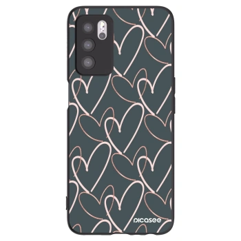 Picasee silikonski črni ovitek za OPPO A16 - Lots of love