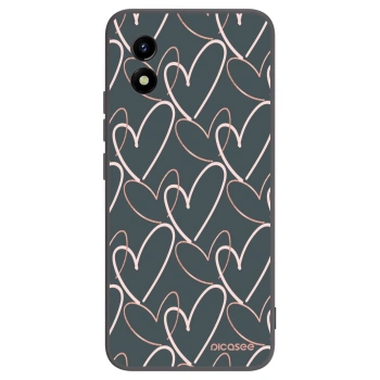Picasee silikonski črni ovitek za Vivo Y01 - Lots of love