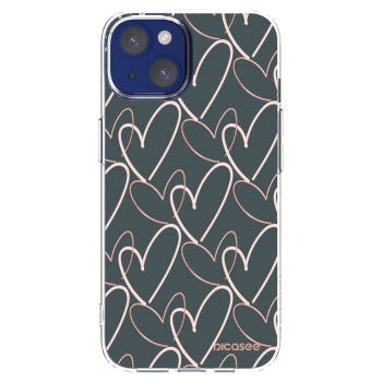 Picasee silikonski prozorni ovitek za Apple iPhone 14 - Lots of love