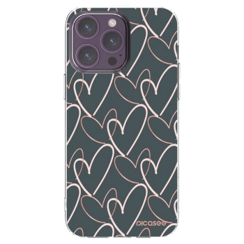 Picasee silikonski prozorni ovitek za Apple iPhone 14 Pro Max - Lots of love