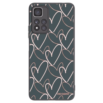 Picasee silikonski črni ovitek za Xiaomi Redmi Note 11 Pro+ 5G - Lots of love