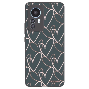 Picasee silikonski črni ovitek za Xiaomi 12T - Lots of love
