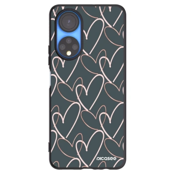 Picasee silikonski črni ovitek za Honor X7 - Lots of love