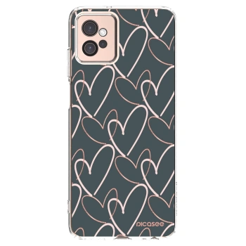 Picasee silikonski prozorni ovitek za Motorola Moto G32 - Lots of love