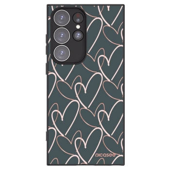 Picasee silikonski črni ovitek za Samsung Galaxy S23 Ultra 5G - Lots of love
