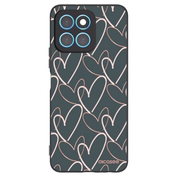 Picasee silikonski črni ovitek za Honor X8 5G - Lots of love