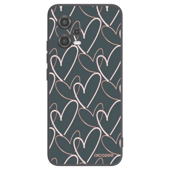 Picasee silikonski črni ovitek za Xiaomi Poco X5 - Lots of love