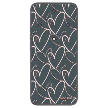 Picasee silikonski črni ovitek za Honor Magic5 Lite 5G - Lots of love