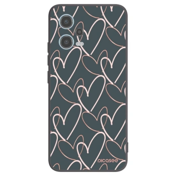 Picasee silikonski črni ovitek za Xiaomi Redmi Note 12 5G - Lots of love