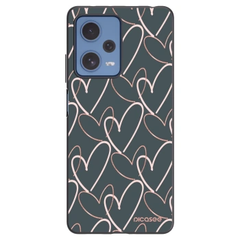 Picasee silikonski črni ovitek za Xiaomi Redmi Note 12 Pro 5G - Lots of love