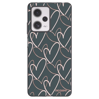 Picasee silikonski črni ovitek za Xiaomi Redmi Note 12 Pro+ 5G - Lots of love