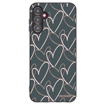 Picasee silikonski črni ovitek za Samsung Galaxy A14 4G A145R - Lots of love