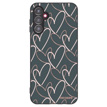 Picasee silikonski črni ovitek za Samsung Galaxy A14 5G A146P - Lots of love