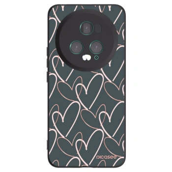 Picasee silikonski črni ovitek za Honor Magic5 Pro - Lots of love