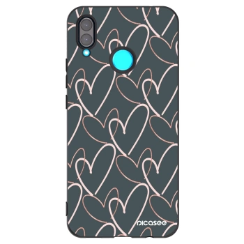Picasee silikonski črni ovitek za Huawei Nova 3 - Lots of love