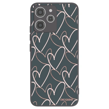 Picasee silikonski črni ovitek za Xiaomi Redmi 12 4G - Lots of love