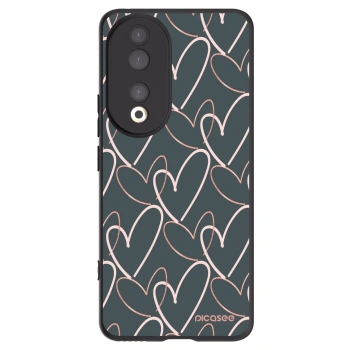 Picasee silikonski črni ovitek za Honor 90 5G - Lots of love