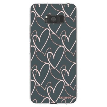 Picasee silikonski prozorni ovitek za Samsung Galaxy S8 G950F - Lots of love