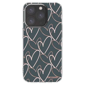 Picasee silikonski prozorni ovitek za Apple iPhone 15 Pro - Lots of love