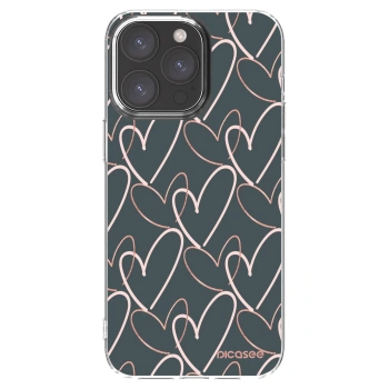 Picasee silikonski prozorni ovitek za Apple iPhone 15 Pro Max - Lots of love
