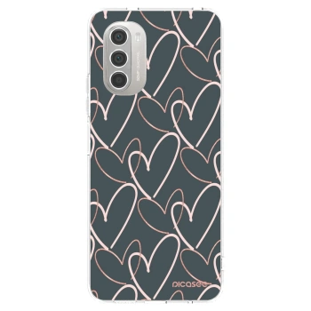 Picasee silikonski prozorni ovitek za Motorola Moto G51 - Lots of love