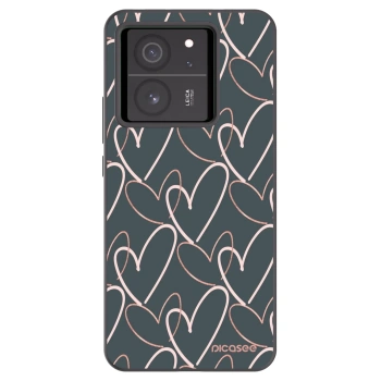 Picasee silikonski črni ovitek za Xiaomi 13T - Lots of love