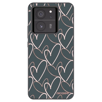 Picasee silikonski črni ovitek za Xiaomi 13T Pro - Lots of love