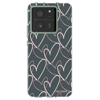 Picasee silikonski prozorni ovitek za Xiaomi 13T Pro - Lots of love