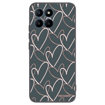 Picasee silikonski črni ovitek za Honor 70 Lite - Lots of love