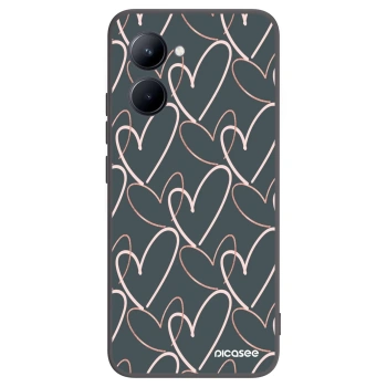 Picasee silikonski črni ovitek za Realme C33 (2023) - Lots of love