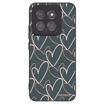Picasee silikonski črni ovitek za Xiaomi 14 - Lots of love
