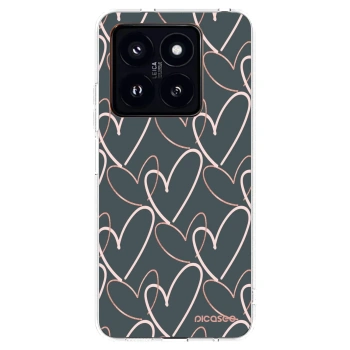 Picasee silikonski prozorni ovitek za Xiaomi 14 Pro - Lots of love