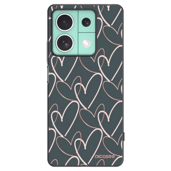 Picasee silikonski črni ovitek za Xiaomi Redmi Note 13 5G - Lots of love