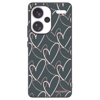 Picasee silikonski črni ovitek za Xiaomi Redmi Note 13 Pro+ 5G - Lots of love
