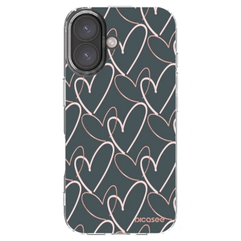 Picasee silikonski prozorni ovitek za Apple iPhone 16 - Lots of love