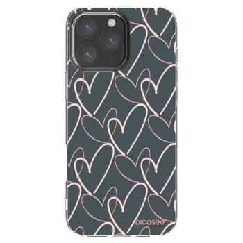 Picasee silikonski prozorni ovitek za Apple iPhone 16 Pro Max - Lots of love