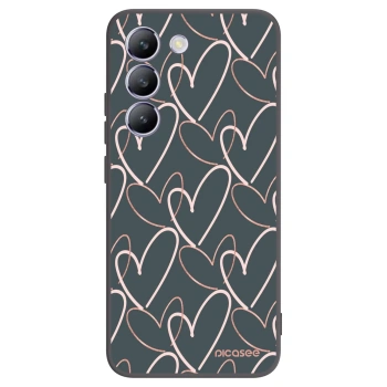 Picasee silikonski črni ovitek za Vivo V40 SE 5G - Lots of love