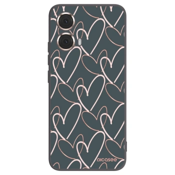 Picasee silikonski črni ovitek za Motorola Moto G85 - Lots of love