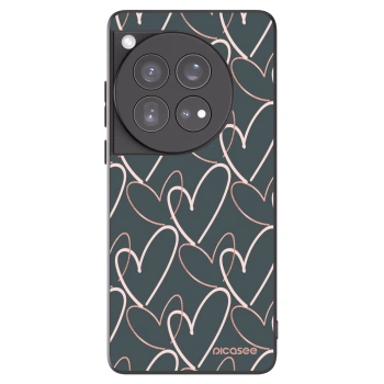 Picasee silikonski črni ovitek za OnePlus 12 5G - Lots of love