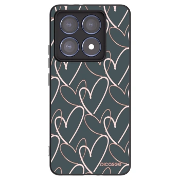 Picasee silikonski črni ovitek za Xiaomi 14T Pro - Lots of love
