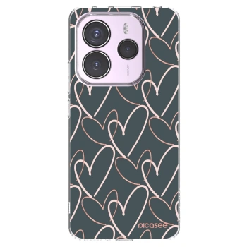 Picasee silikonski prozorni ovitek za Xiaomi Redmi Note 14 5G - Lots of love