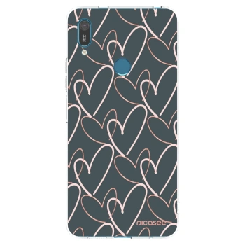 Picasee silikonski prozorni ovitek za Huawei Y7 2019 - Lots of love
